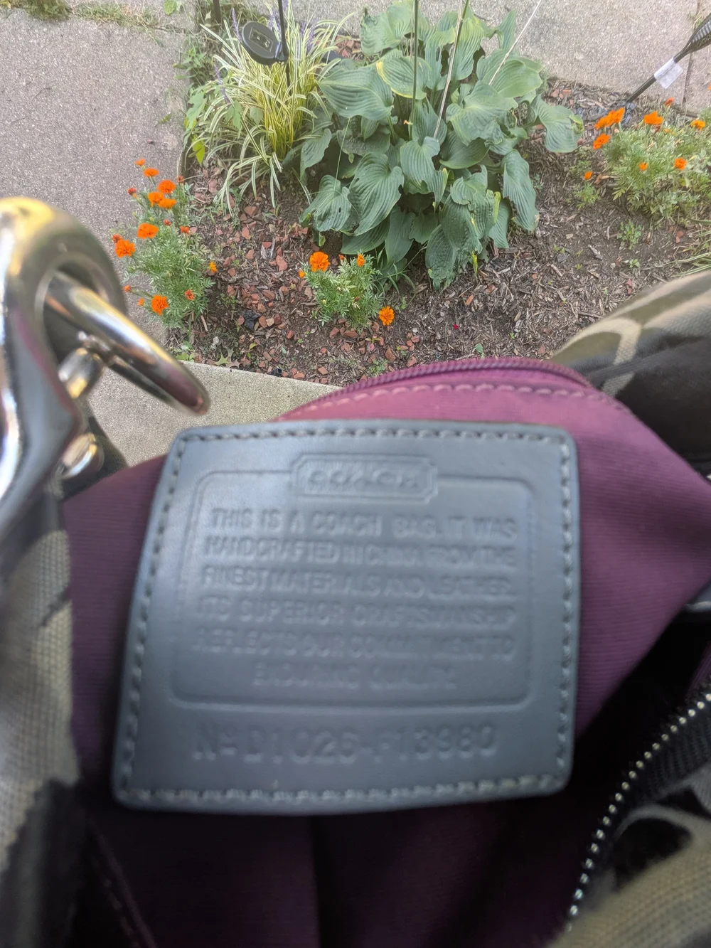 Y2k Coach Shoulder Bag Black Signature Pattern